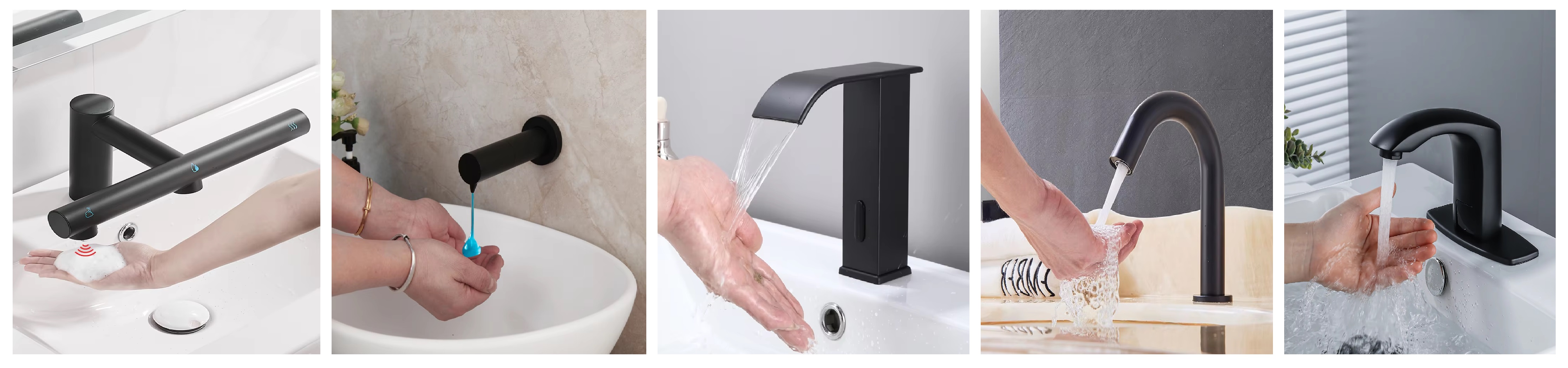 Black Automatic Touchless Soap Dispenser